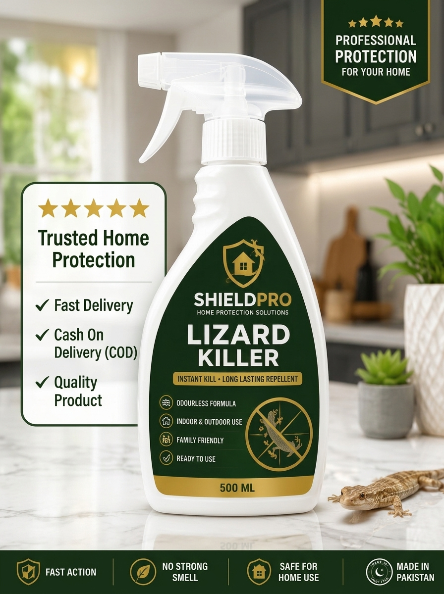 ShieldPro Lizard Killer Spray | Indoor & Outdoor Use | 500ml