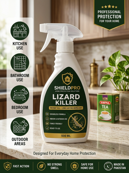 ShieldPro Lizard Killer Spray | Indoor & Outdoor Use | 500ml